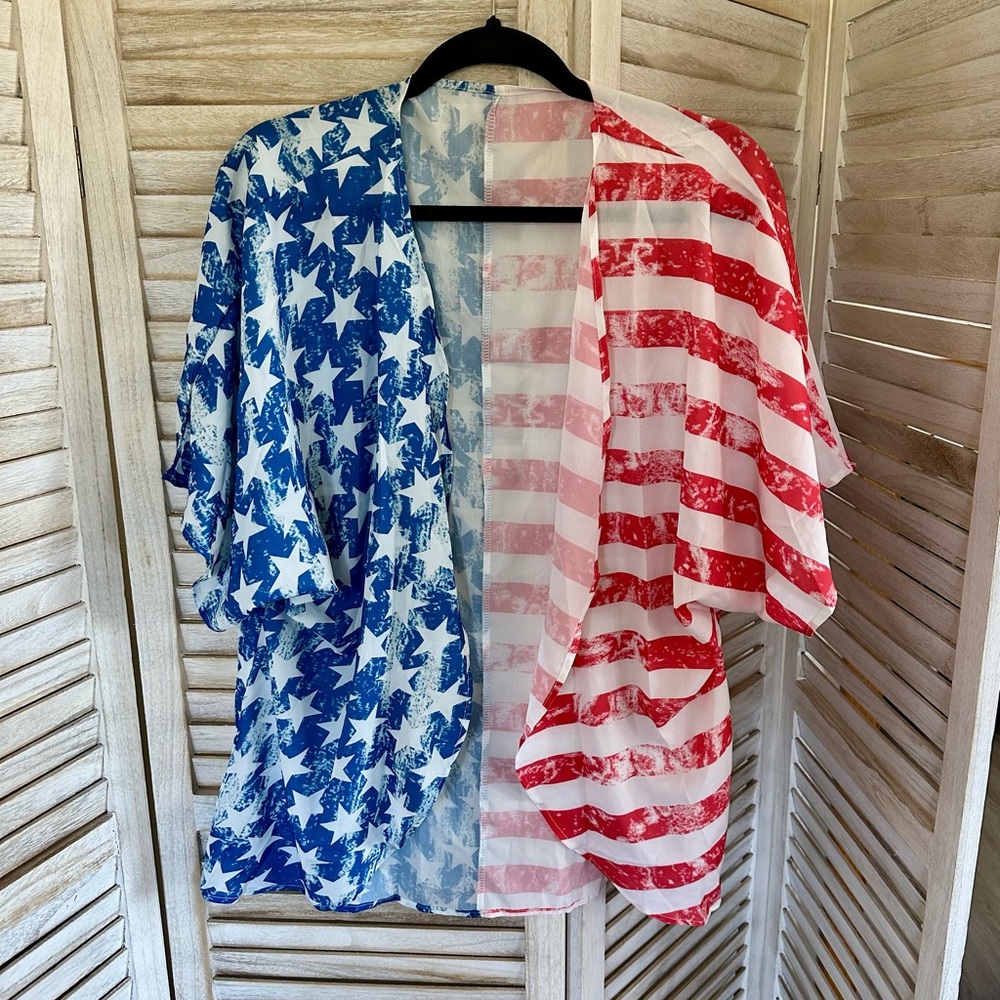 Patriotic Stars and Stripes Men's Shirt